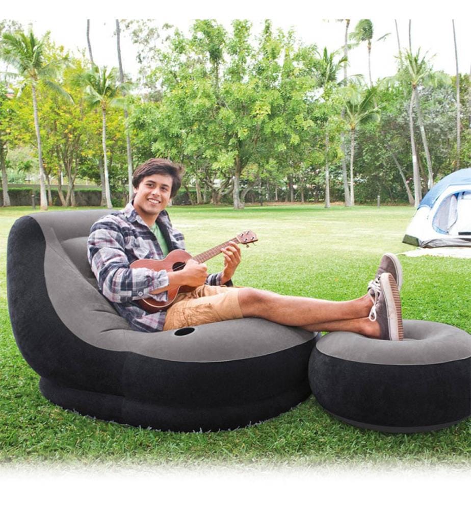 Aufblasbarer Sessel Ultra Lounge 1,30 x 0,99 x 0,76 m - Dunkelgrau