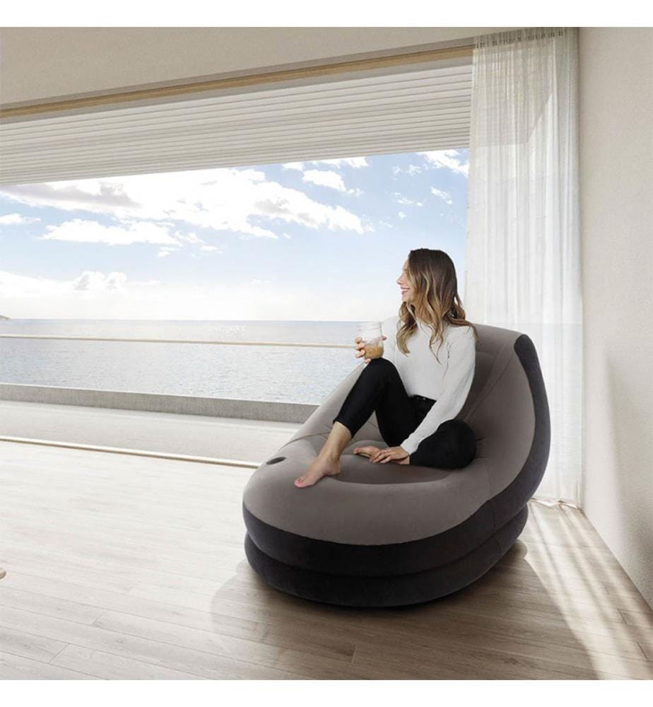 Aufblasbarer Sessel Ultra Lounge 1,30 x 0,99 x 0,76 m - Dunkelgrau