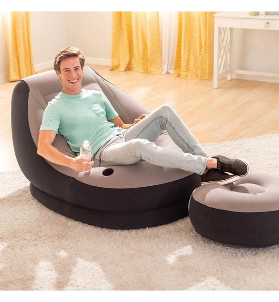 Aufblasbarer Sessel Ultra Lounge 1,30 x 0,99 x 0,76 m - Dunkelgrau