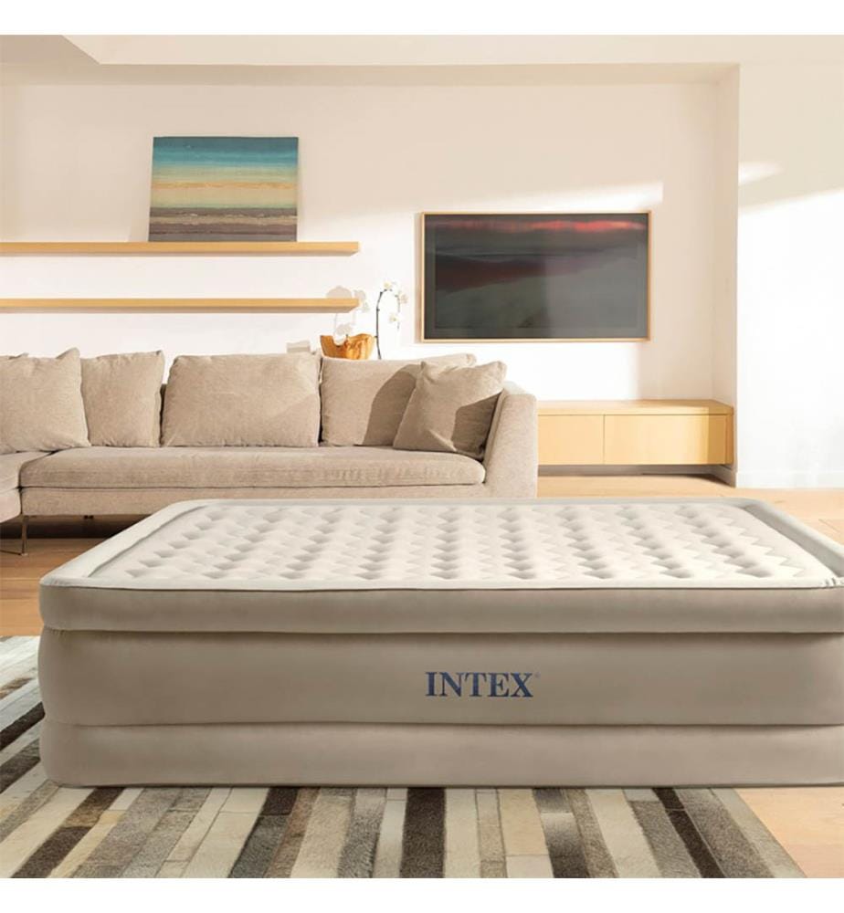 Lit gonflable Ultra Plush 1 personne 99 x 1,9 x 46 cm - Beige