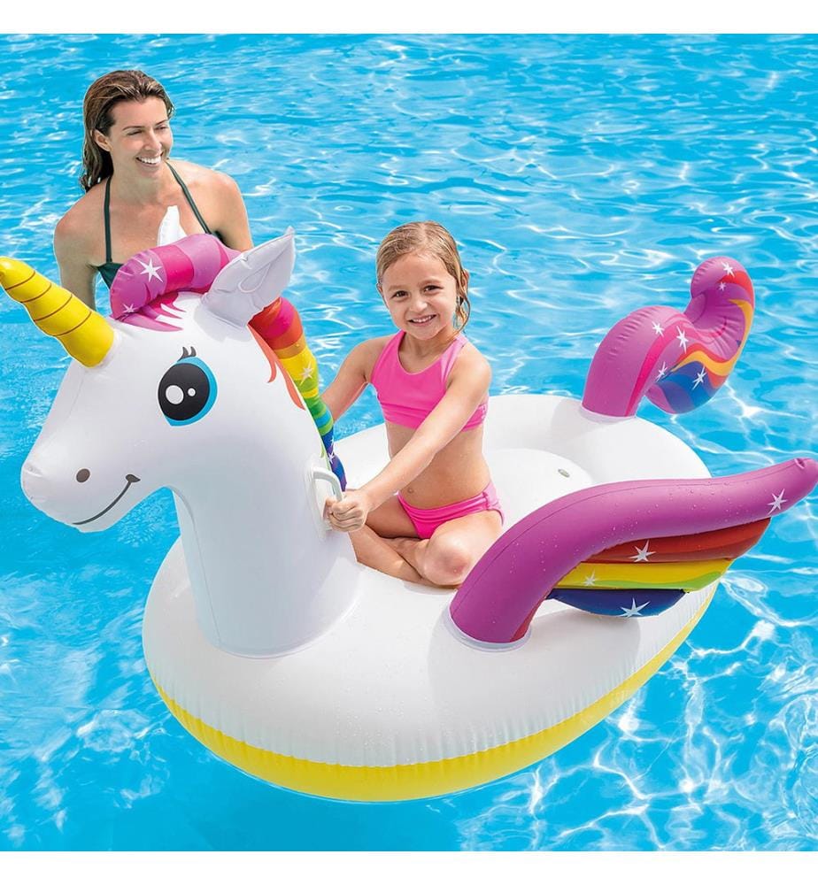 Aufblasbares Einhorn - Mehrfarbig