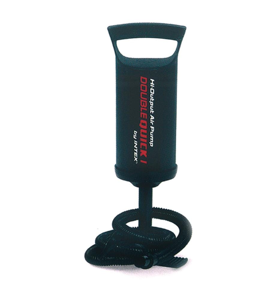 Pompe à air avec 3 embouts Double Quick 2 36 cm - Noir