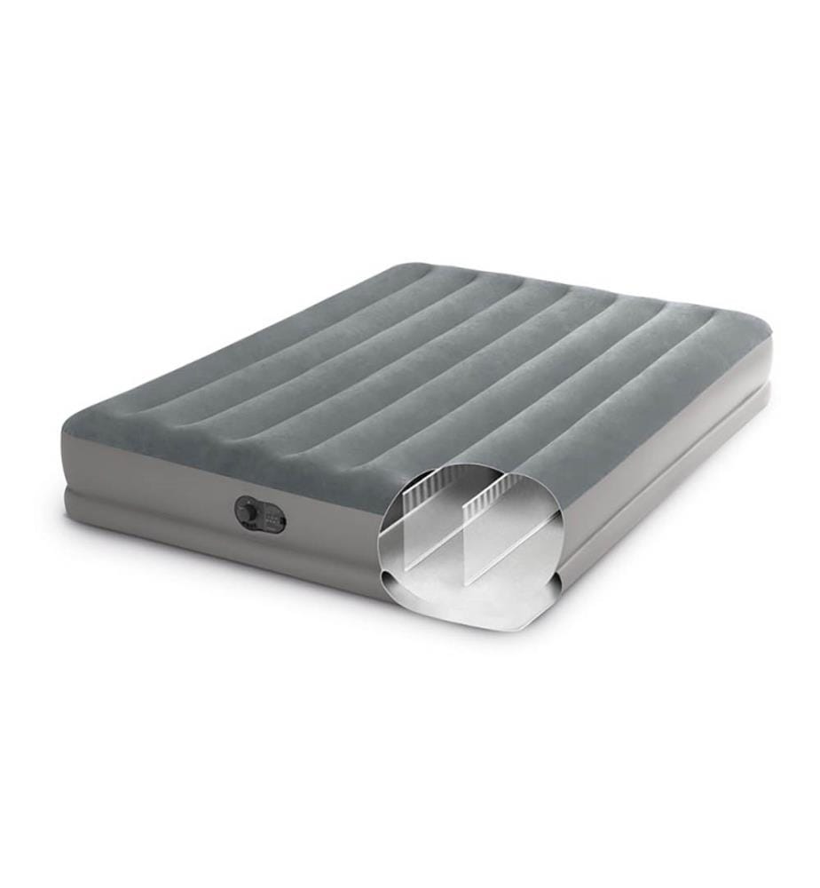 Matelas gonflable Prestige Mid Rise Flex Pump 2 personnes 2,03 x 1,52 x 0,30 m - Gris foncé