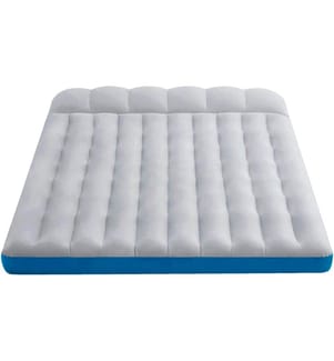 Matelas gonflable camping 2 personnes 1,93 x 1,27 x 0,24 m - Gris Clair