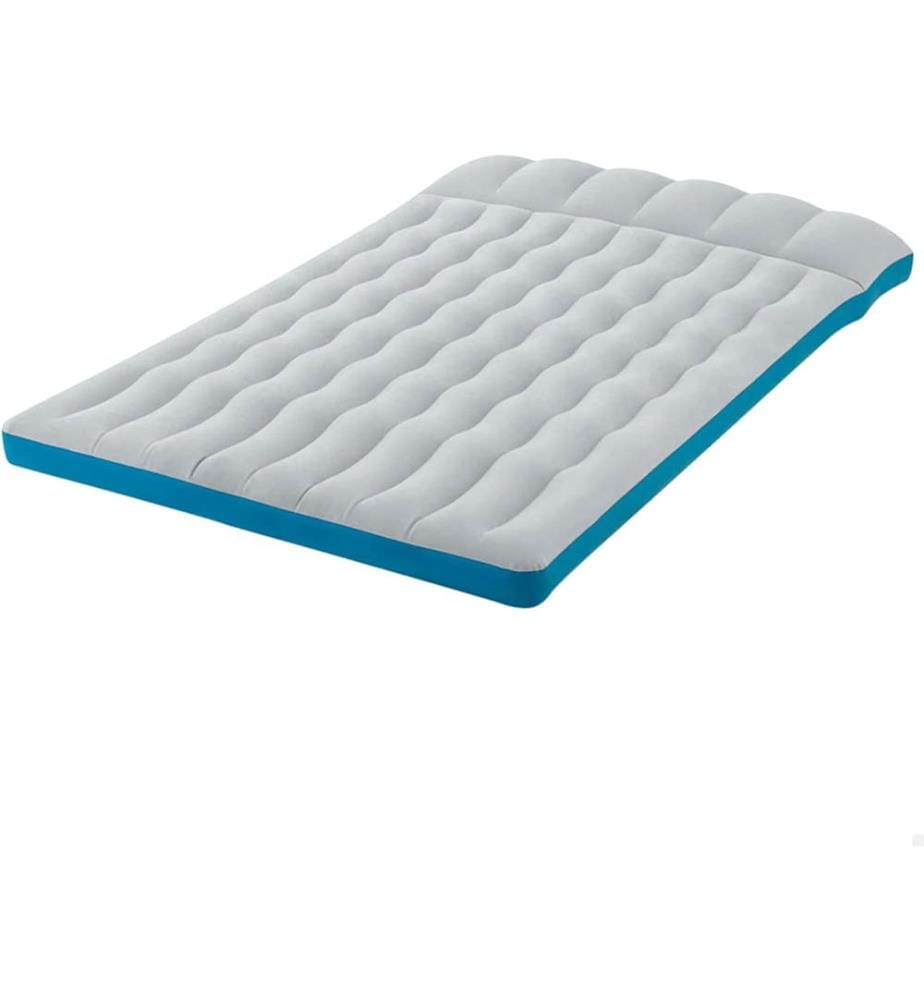 Matelas gonflable camping 2 personnes 1,93 x 1,27 x 0,24 m - Gris Clair