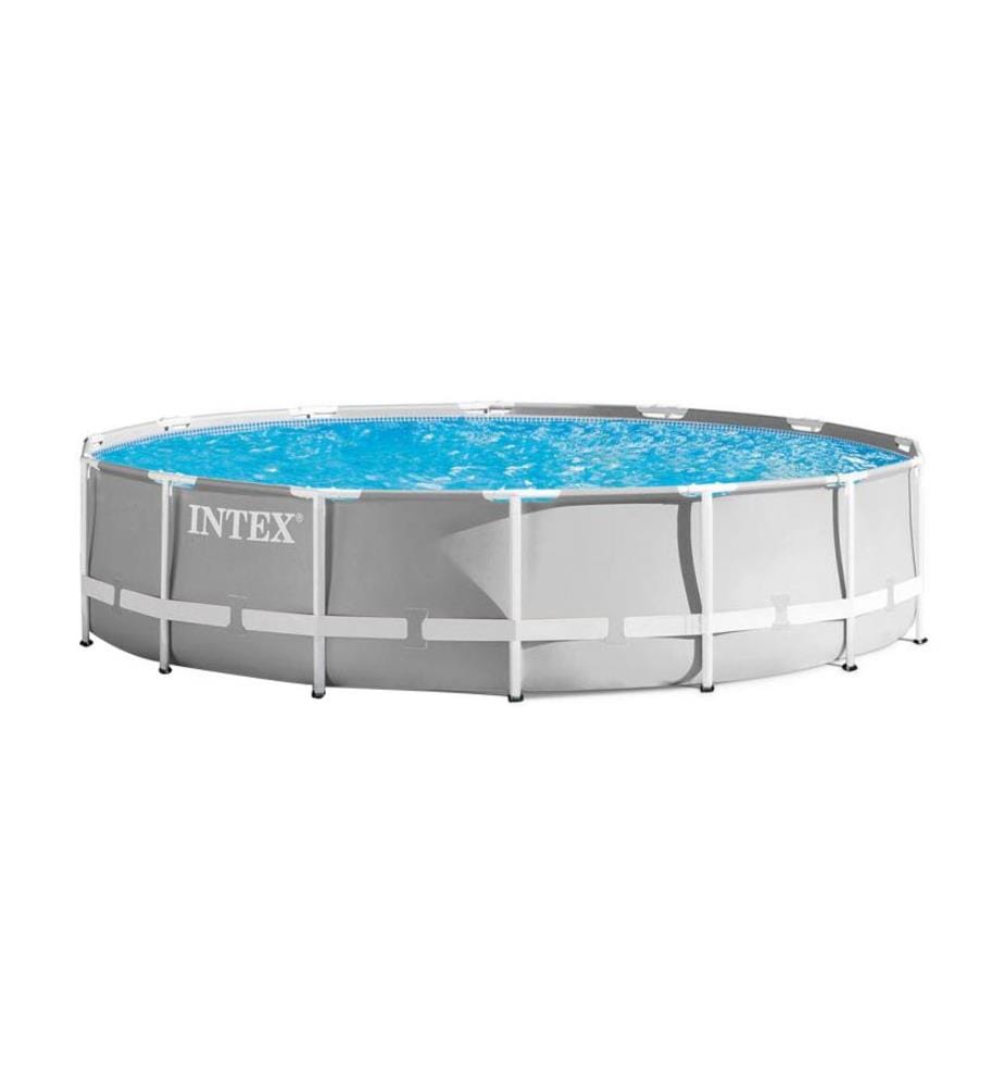 Prism Frame Premium Swimmingpool Set Ø427 x 107 cm - Grau