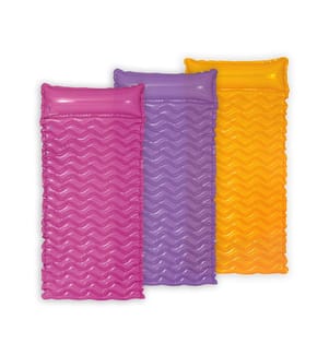 Tapis gonflable Tote-N-Float Wave Mats 229 x 86 cm - multicolore