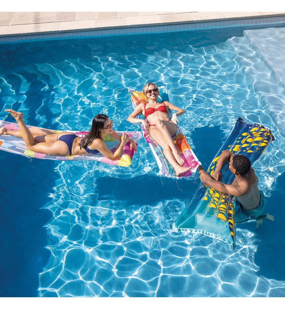 Matelas gonflable tendance - Bleu