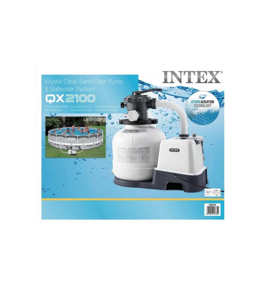 INTEX - Combinaison filtre à sable + chlorinateur 32 m³