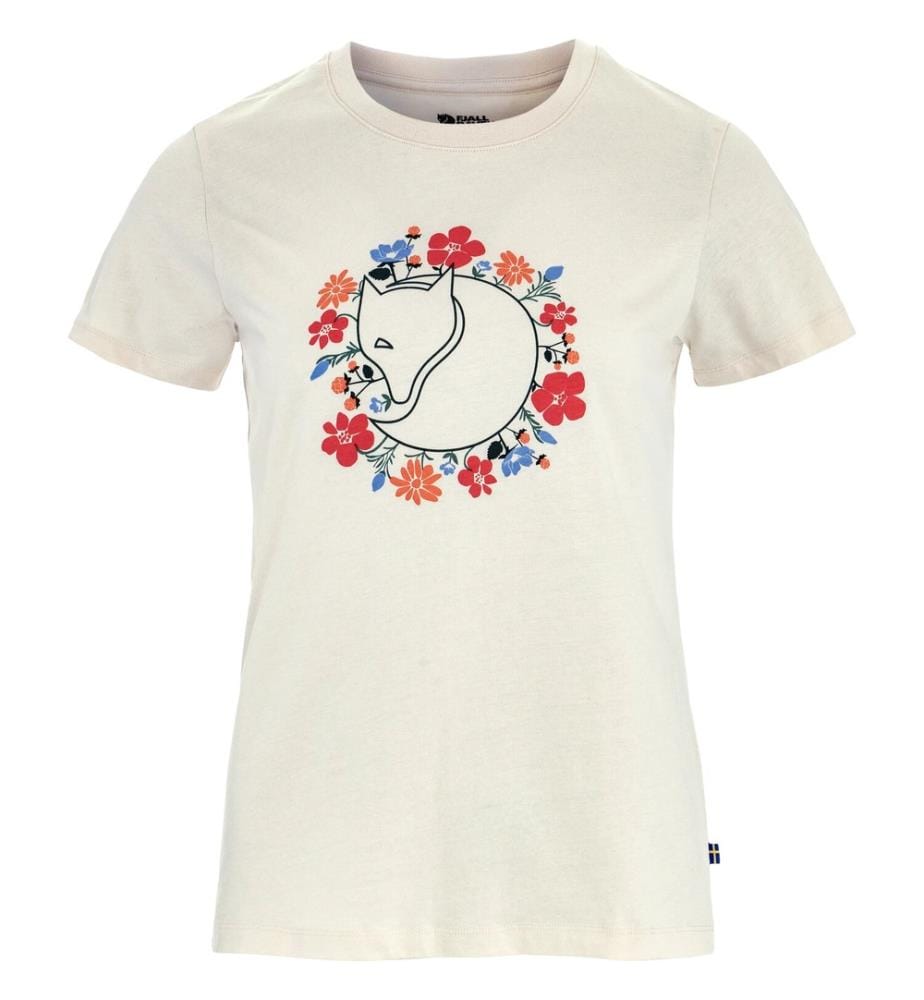 Maglietta Fjällblomster Fox - Bianco
