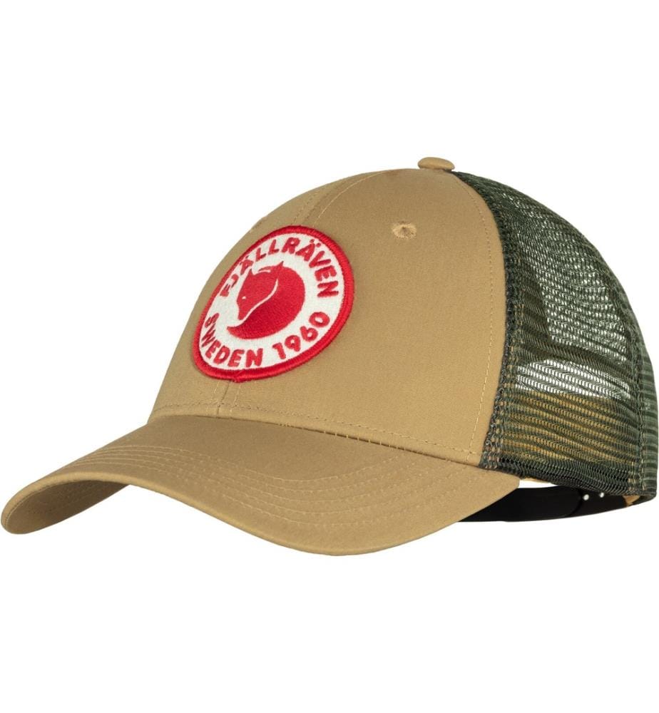 Cappello con logo Langtradarkeps 1960 - Marrone chiaro e cachi