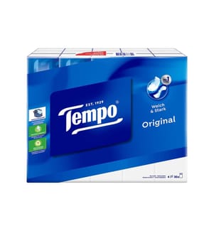 TEMPO - Mouchoirs Classic 4 plis 30 x 10 pièces