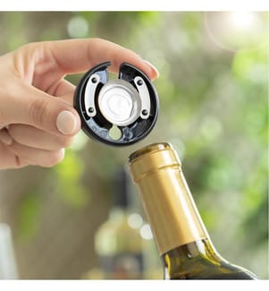Electric Corkscrew with Wine Corking Accessories - Black
