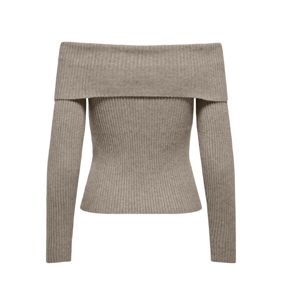 Pull-over - Mélange meringué moka