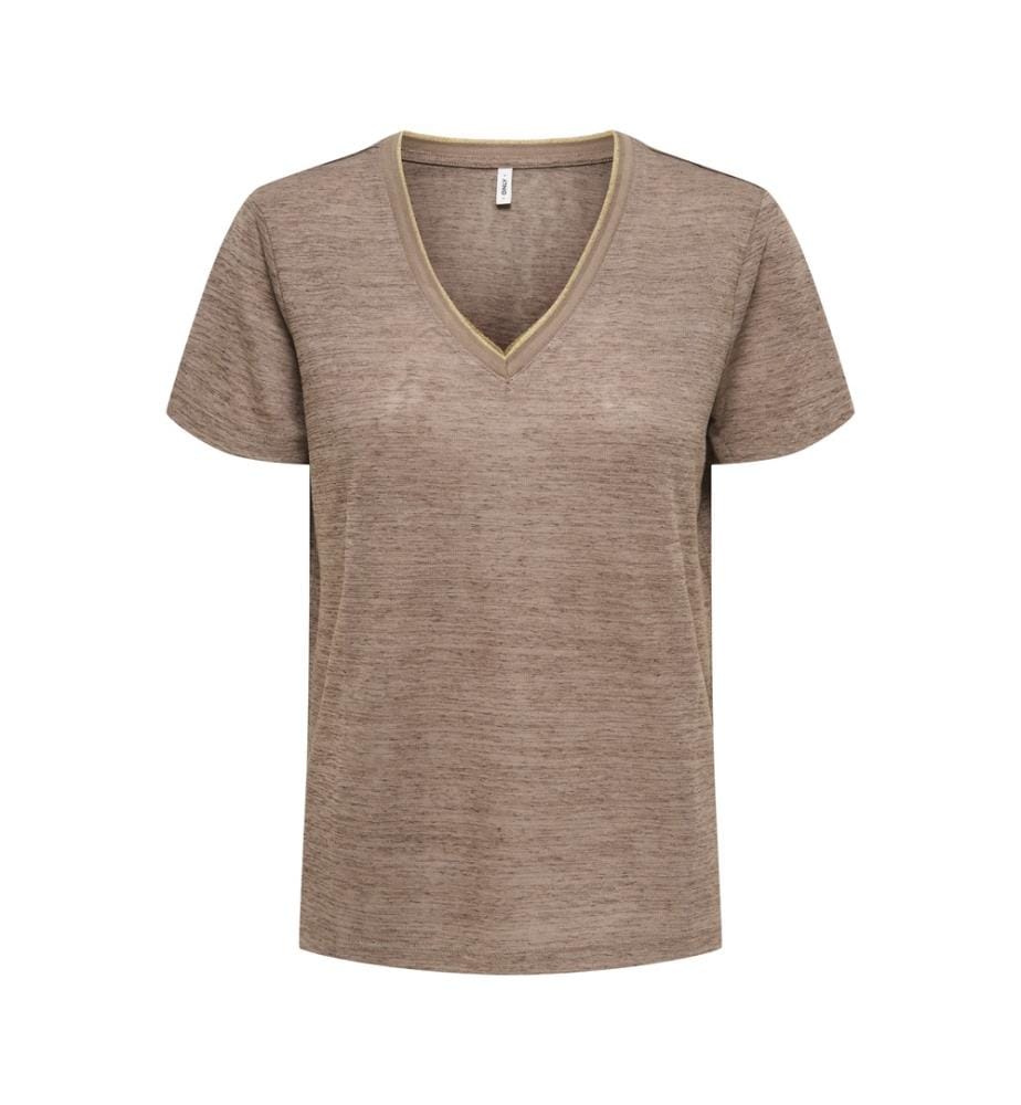 Top - Mountain Trail - Scollo glitterato oro chiaro
