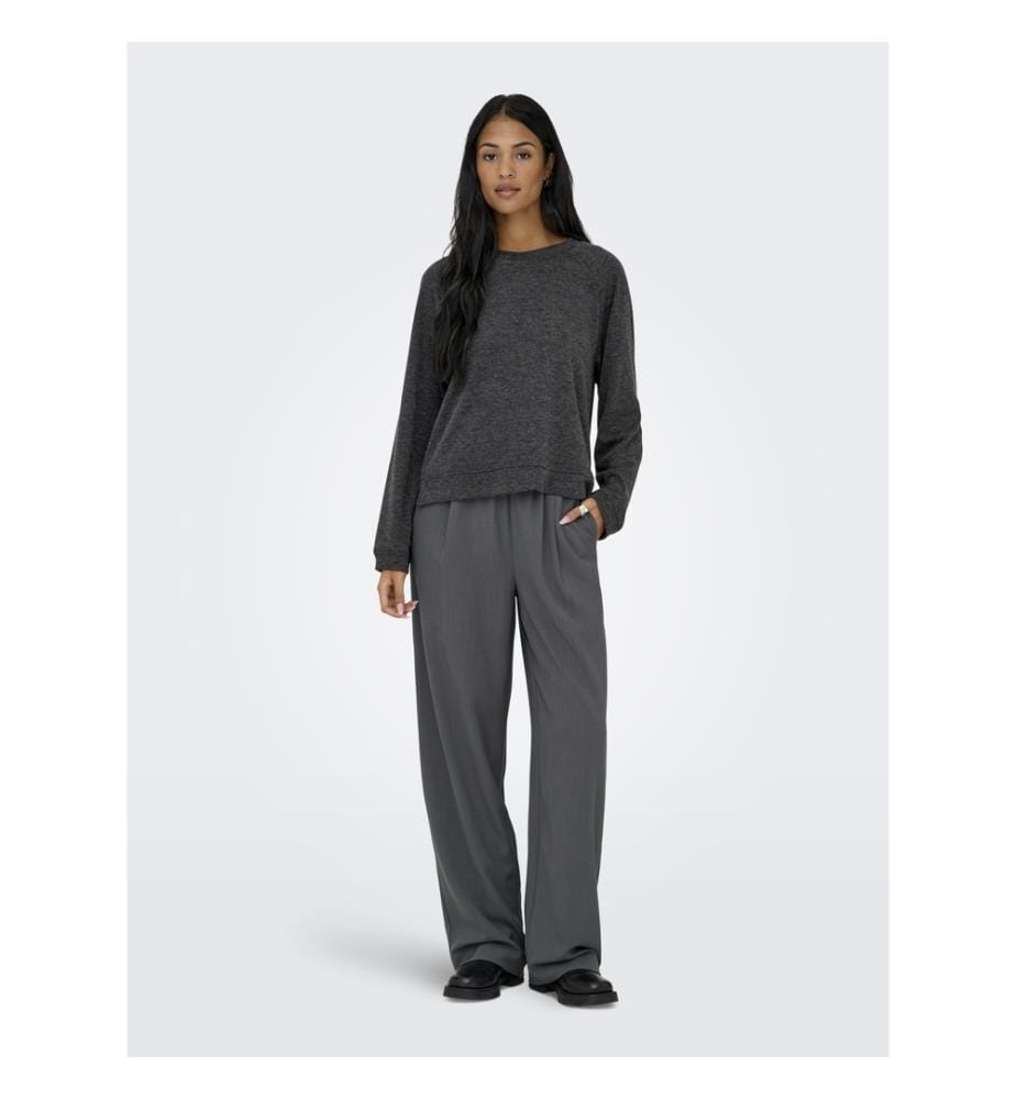 Top - Grigio scuro melange