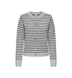 Strickjacke – hellgrau meliert