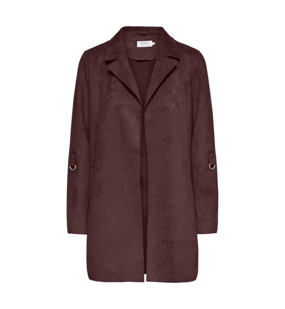 Jacke aus Kunstwildleder – Dunkles Schokoladenbraun