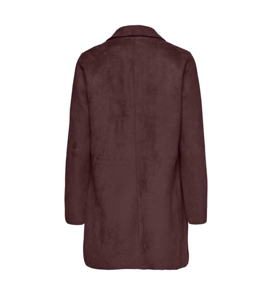 Jacke aus Kunstwildleder – Dunkles Schokoladenbraun