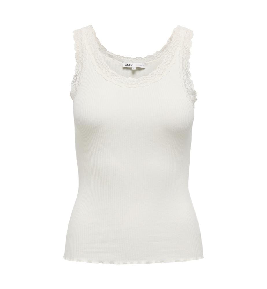 Strick-Tanktop – Weiss