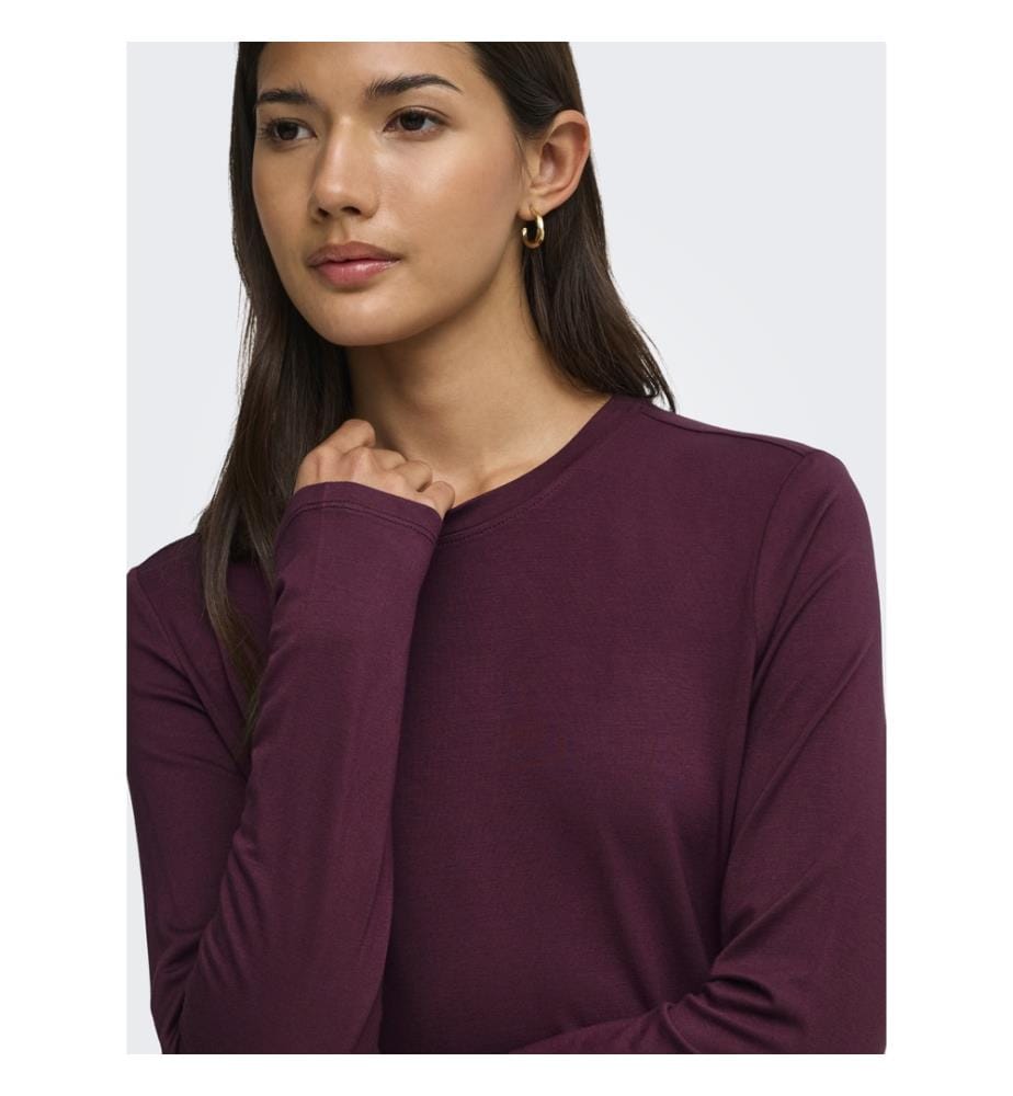 T-shirt manches longues col rond - Fig