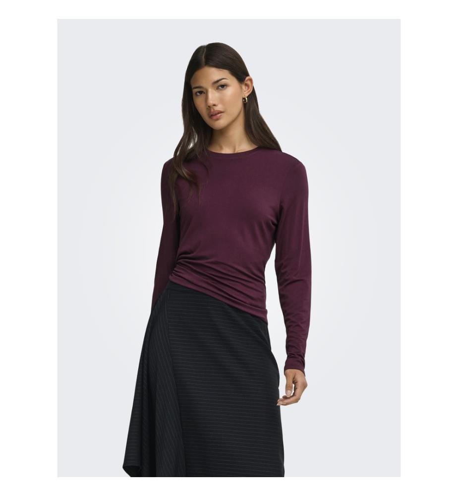 T-shirt manches longues col rond - Fig