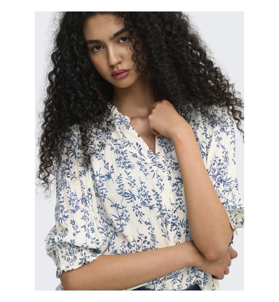 Chemise manches longues - Bleu gris