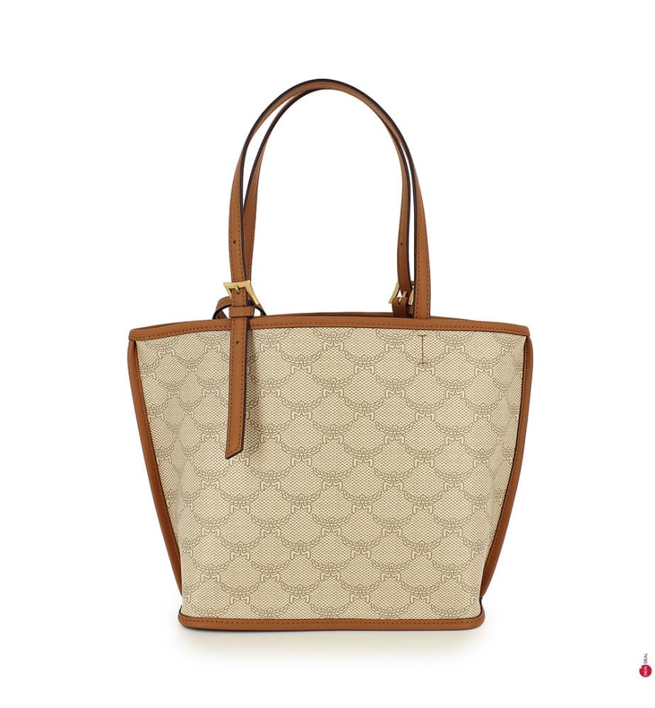 Shoppingtasche Himmel - Beige und Hellbraun