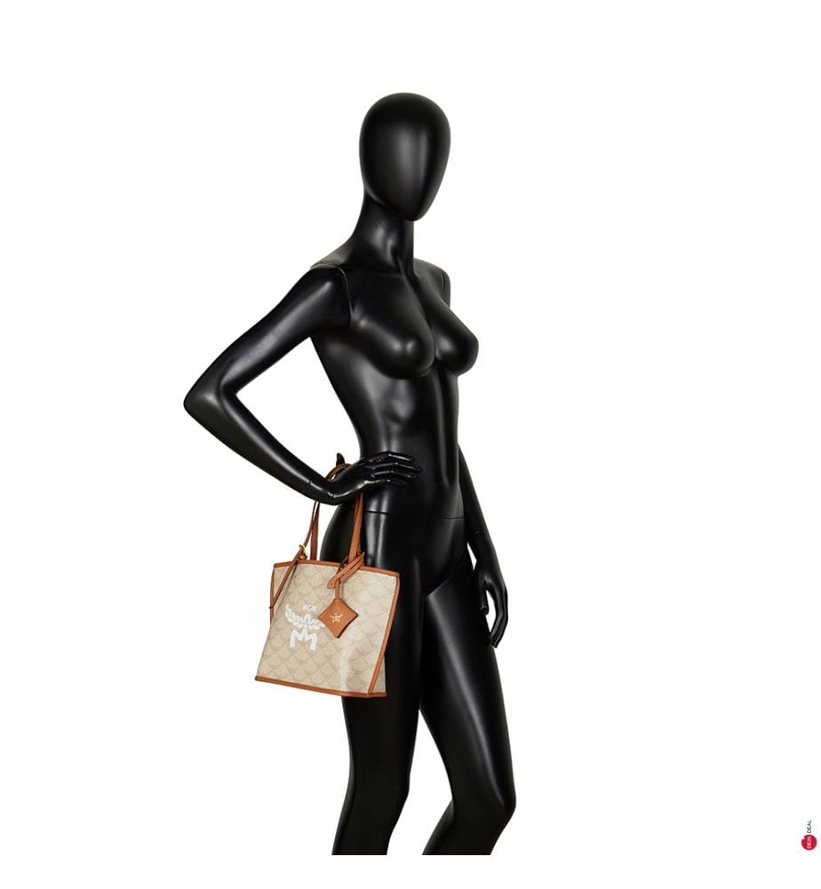 Shoppingtasche Himmel - Beige und Hellbraun