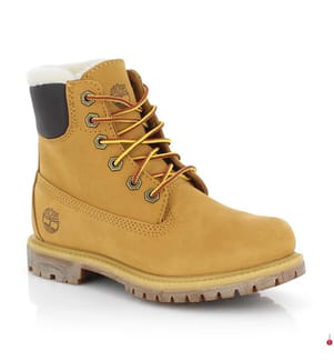 Gefüllte Leder-Stiefeletten 6-Inch - Camel