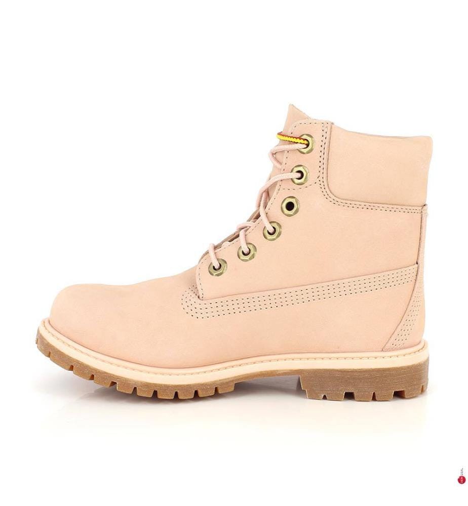 Bottines en Cuir 6 Inch Premieum Waterproof - Rose Clair