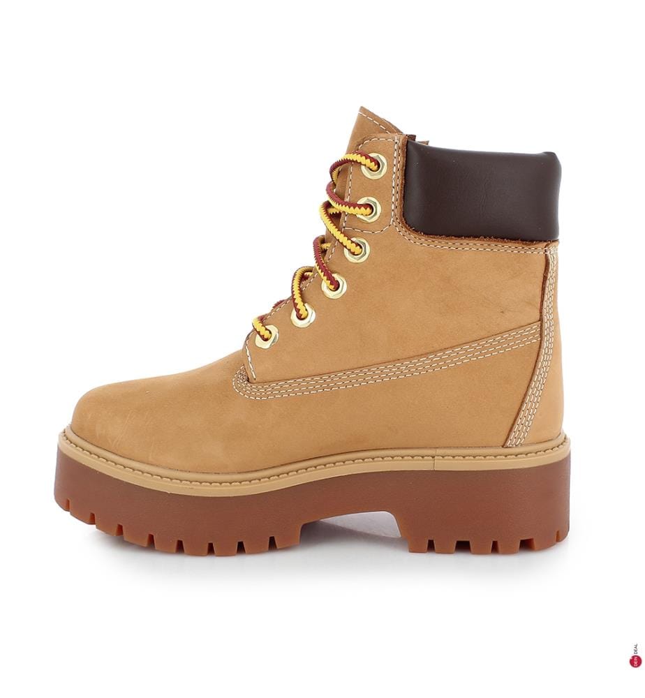 Bottines en Cuir Premium Plateforme 6in WP - Brun