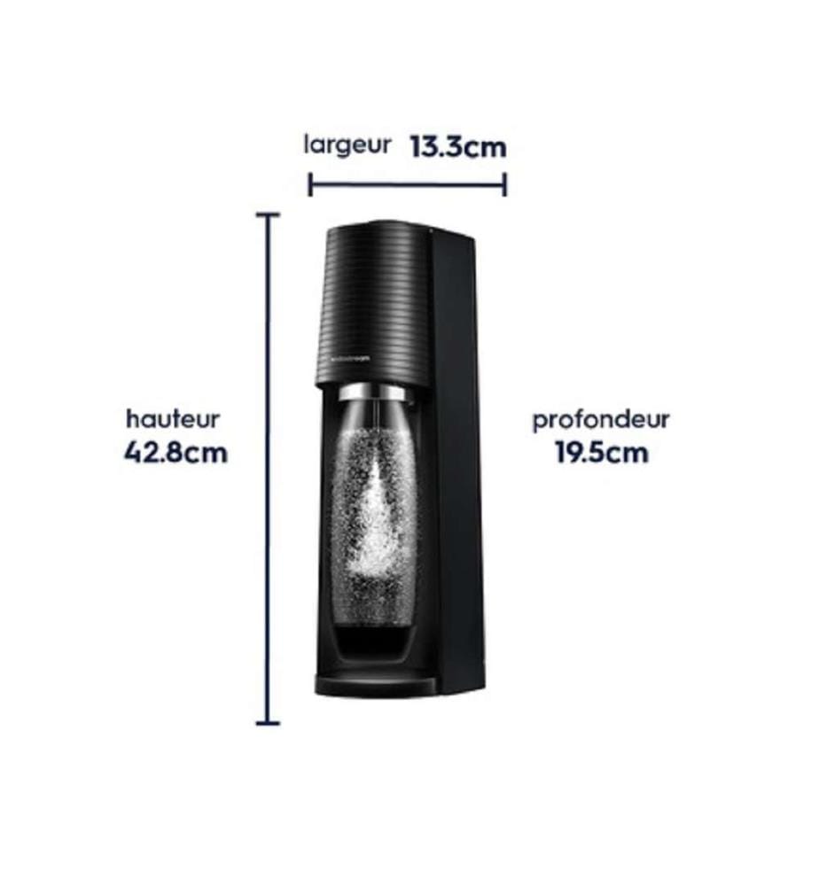 Sodastream Terra mit Grapefruit-Zero-Sirup 440 ml – Schwarz