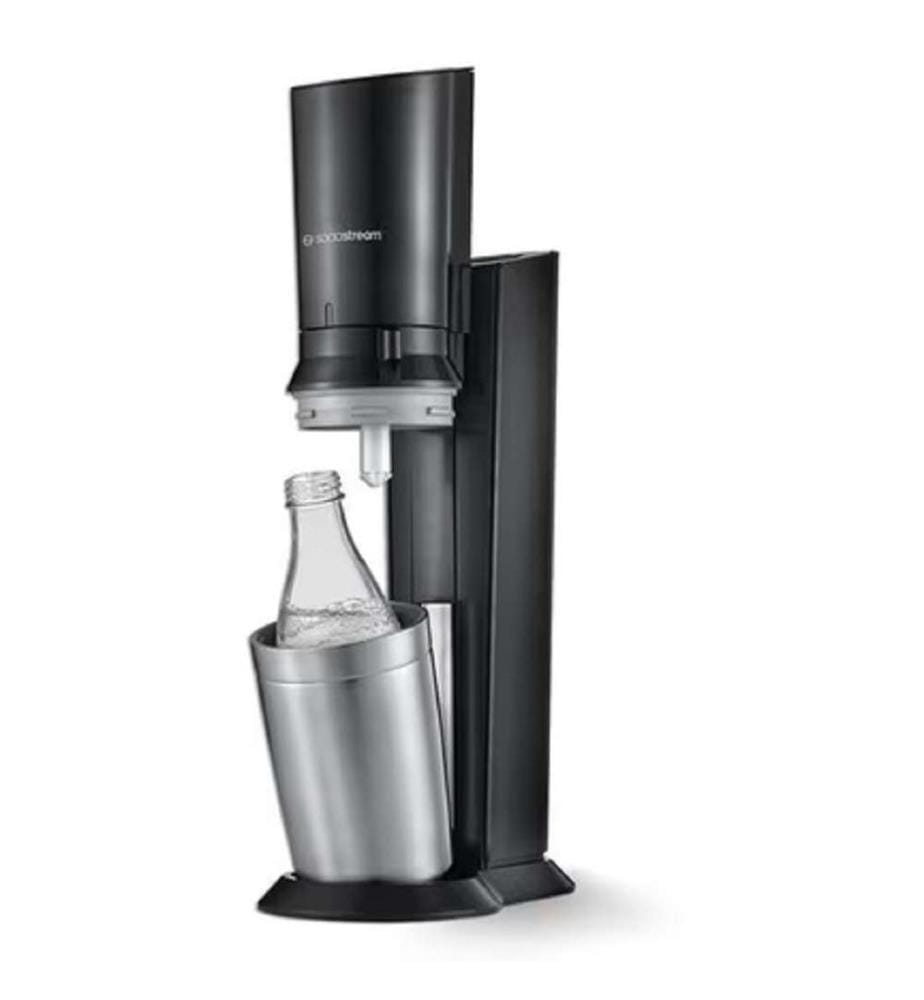 CRYSTAL schwarz Mega Pack mit 1 CQC-Behälter (60 Liter) & 3 Glasflaschen à 0,7 l +++Drink Mix Holunderblüte Zero 440 ml