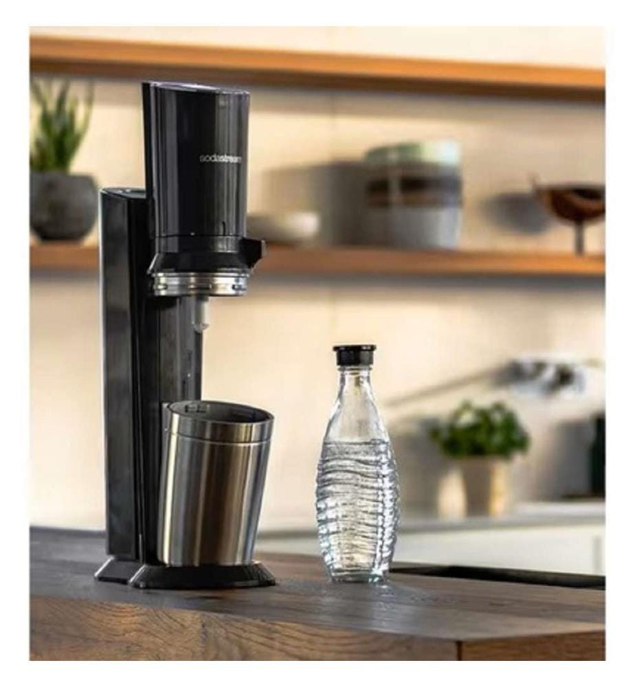 CRYSTAL schwarz Mega Pack mit 1 CQC-Behälter (60 Liter) & 3 Glasflaschen à 0,7 l +++Drink Mix Holunderblüte Zero 440 ml