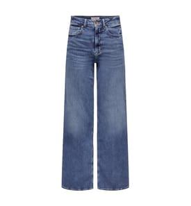 Jean Taille Haute Pates Larges - Medium Bleu Denim