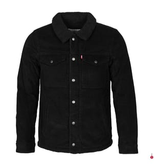 Giacca Corduroy Type III Sherpa Trucker - Nero
