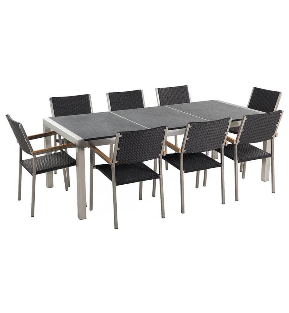 Salon de Jardin composé d'une Table 220 x 100 cm… | DeinDeal