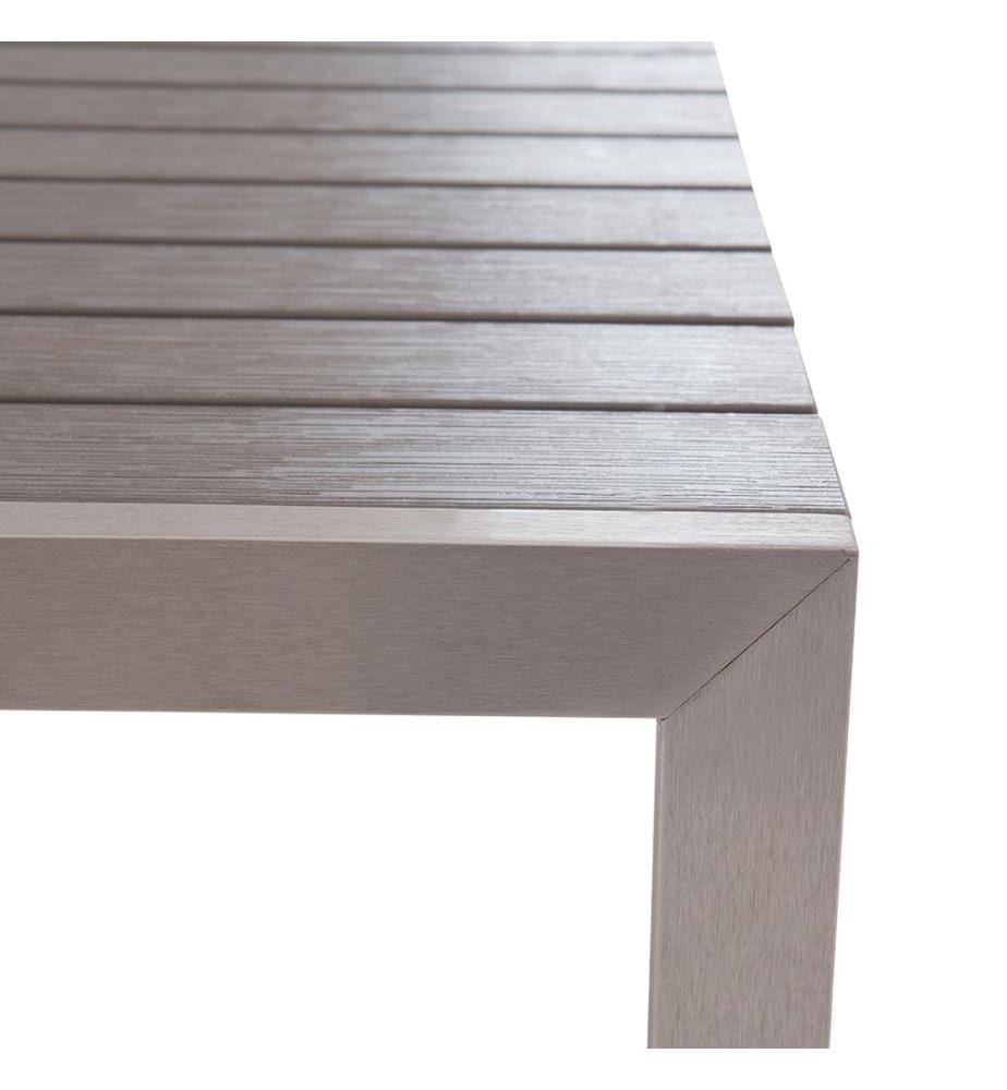 Gartenmöbel Set Grau Kunstholz Aluminium 8-Sitze… | DeinDeal