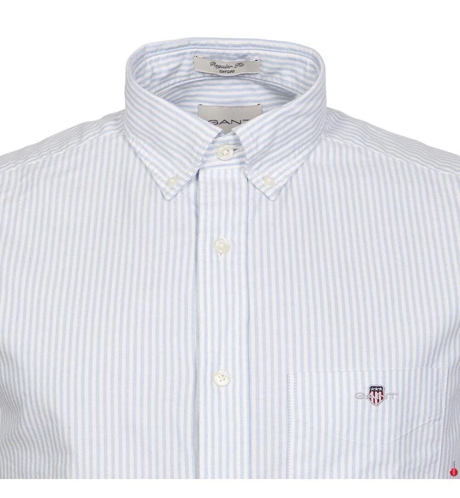 Oxford Classic Fit Streifenhemd - Hellblau