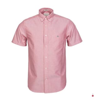 Oxford Classic Fit Hemd - rubinrot