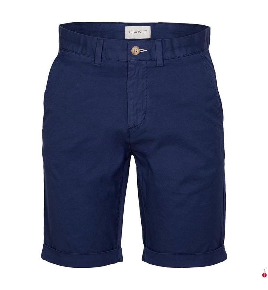 Sunfaded Regular Fit Chino Shorts - Persian Blue