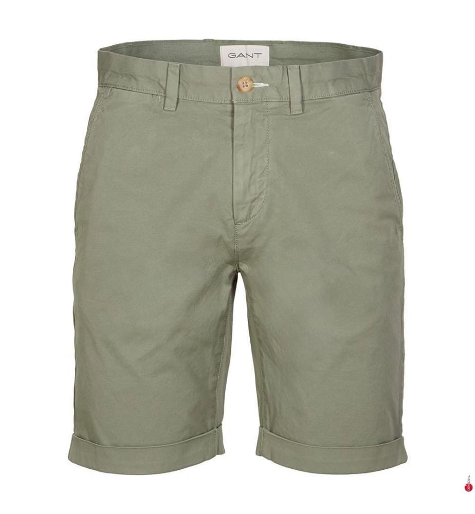 Short chino Sunfaded Regular Fit - Vert Kalamata