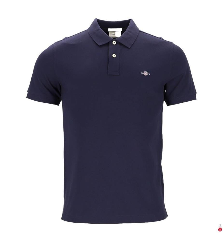 Polo Slim Shield - Blu scuro