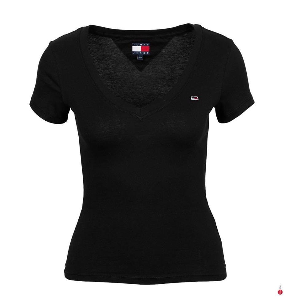 T-Shirt Slim Fit - Schwarz