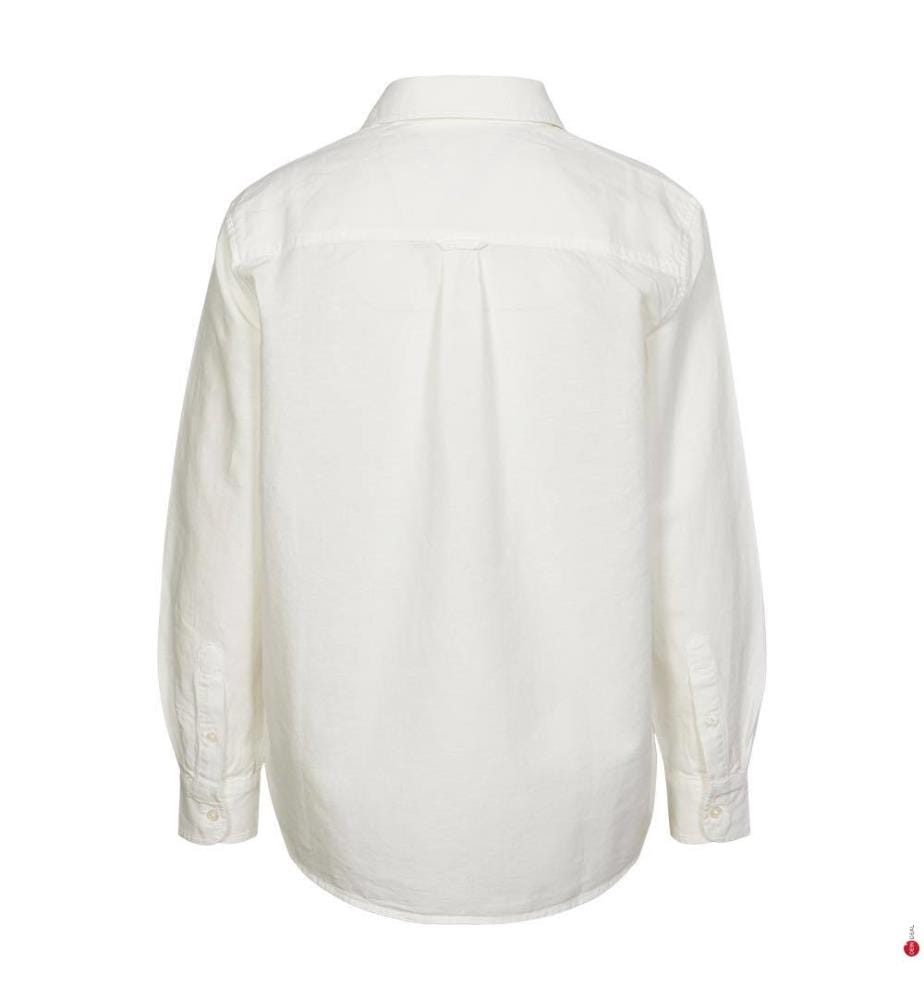 Relaxed Fit Hemd - Weiss