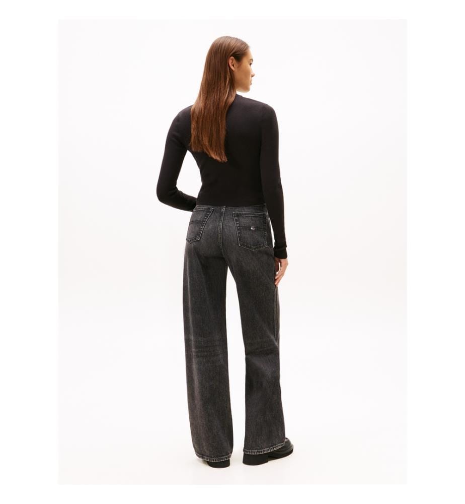 Cardigan zippé col montant – Noir