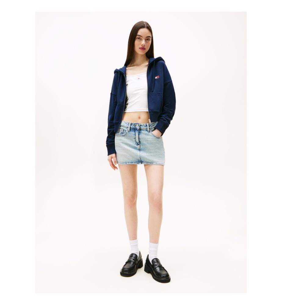 Sweat zippé – Bleu marine foncé