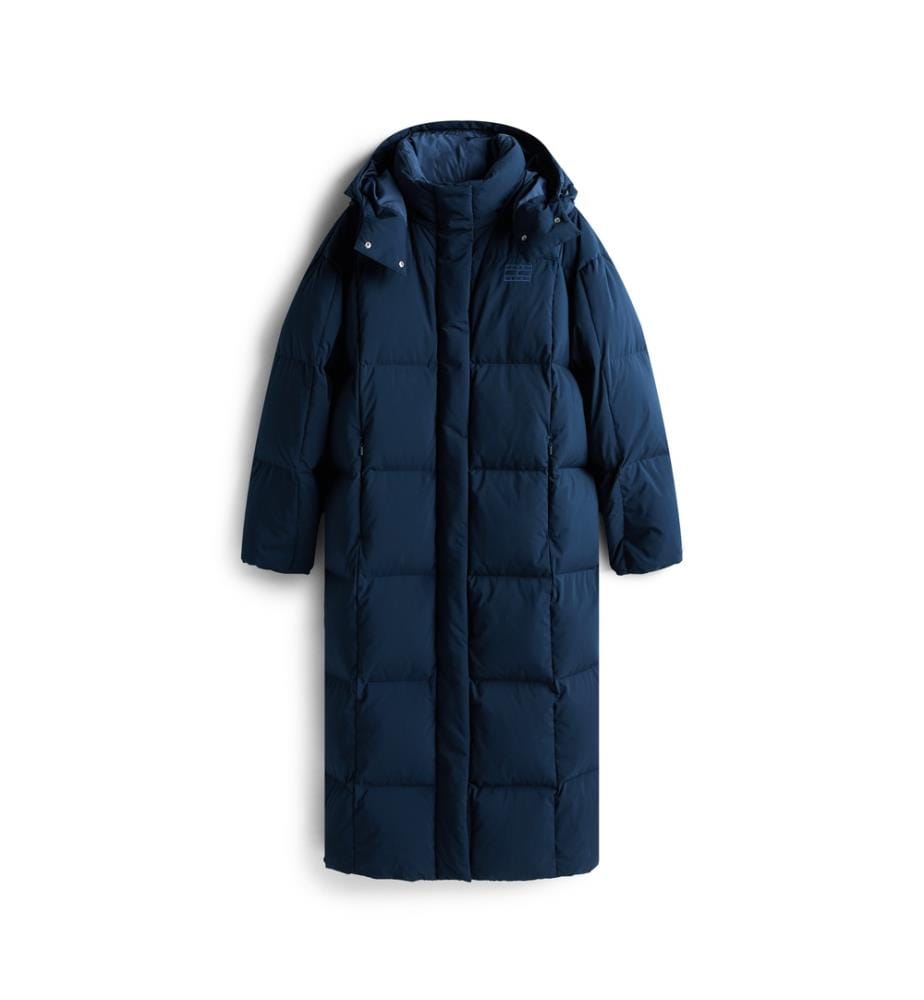 Doudoune Longue Matelassée Alaska  - Bleu Foncé