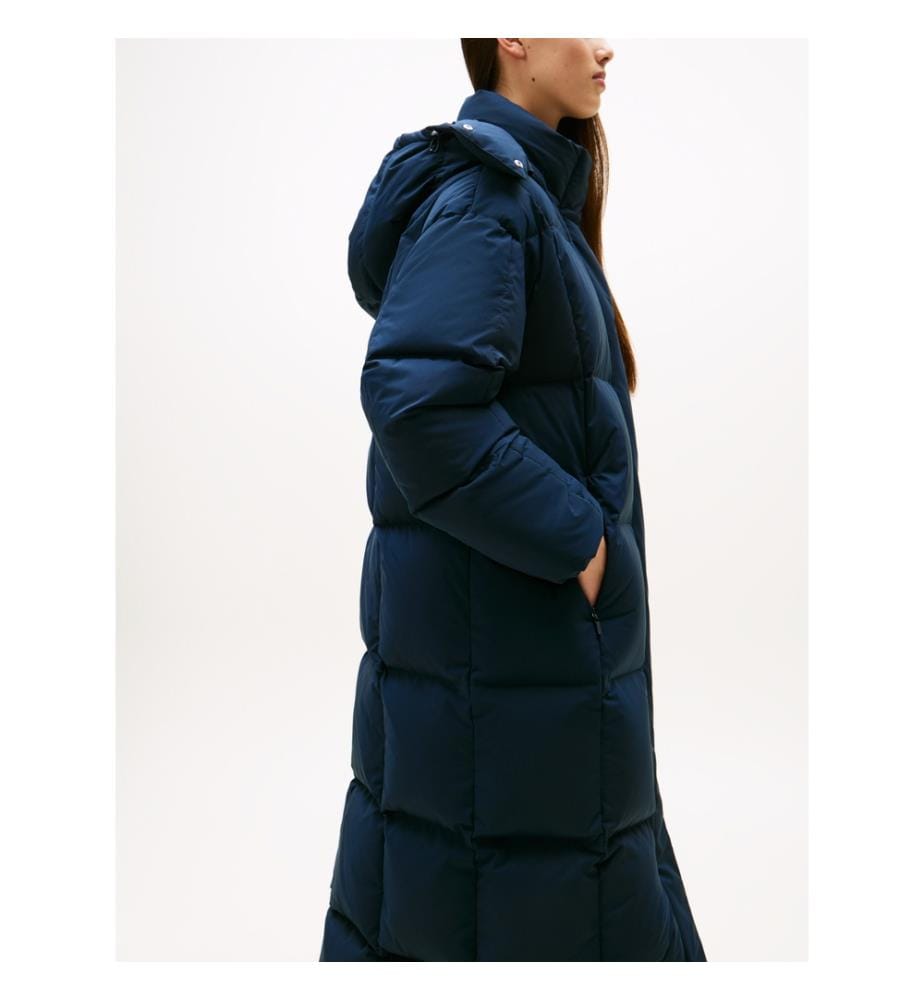 Doudoune Longue Matelassée Alaska  - Bleu Foncé